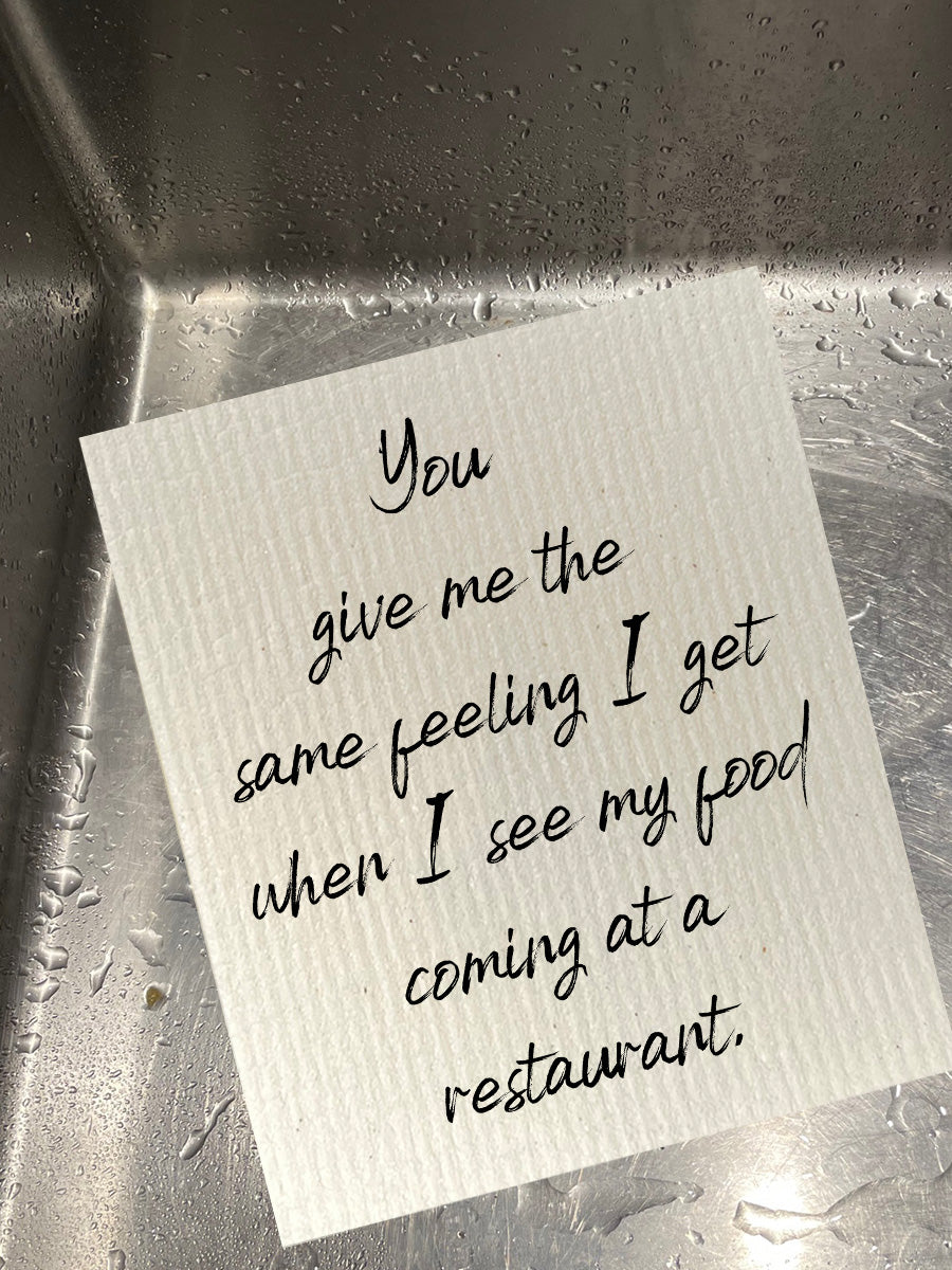 Food At A Restaurant Dishcloth Set