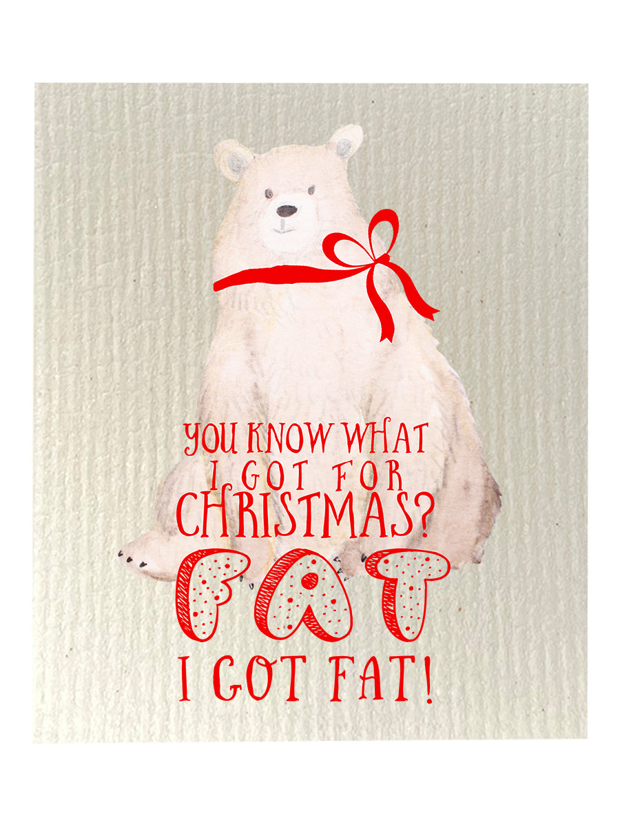 Fat Christmas Dishcloth Set