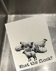 What The Flock -  Bio-degradable Cellulose Dishcloth Set of 2