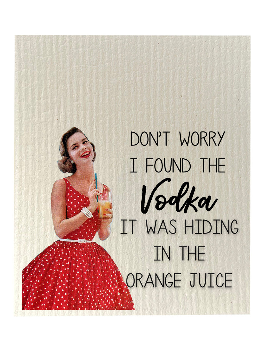 I Found The Vodka Dishcloth Set