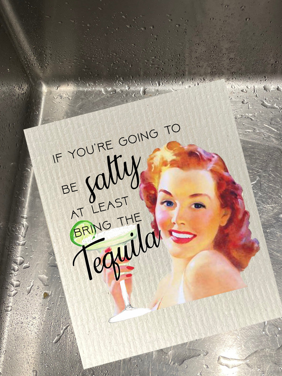 Going To Be Salty Bio-degradable Cellulose Dishcloth Set of 2