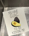 Guac To Be Kidding Me Bio-degradable Cellulose Dishcloth Set of 2