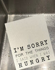 Things I Said When I Was Hungry Bio-degradable Cellulose Dishcloth Set of 2