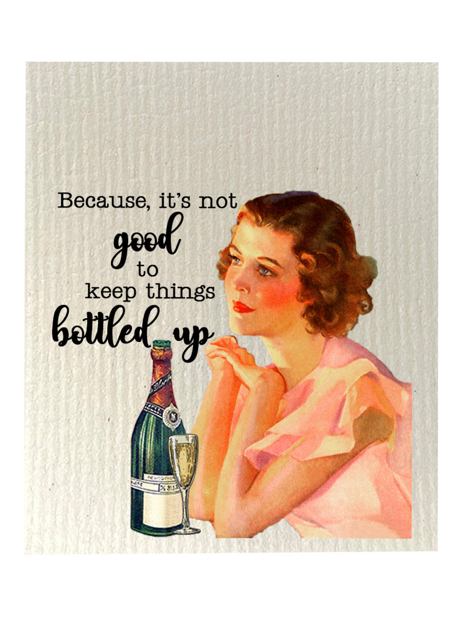 Bottled Up Bio-degradable Cellulose Dishcloth Set of 2