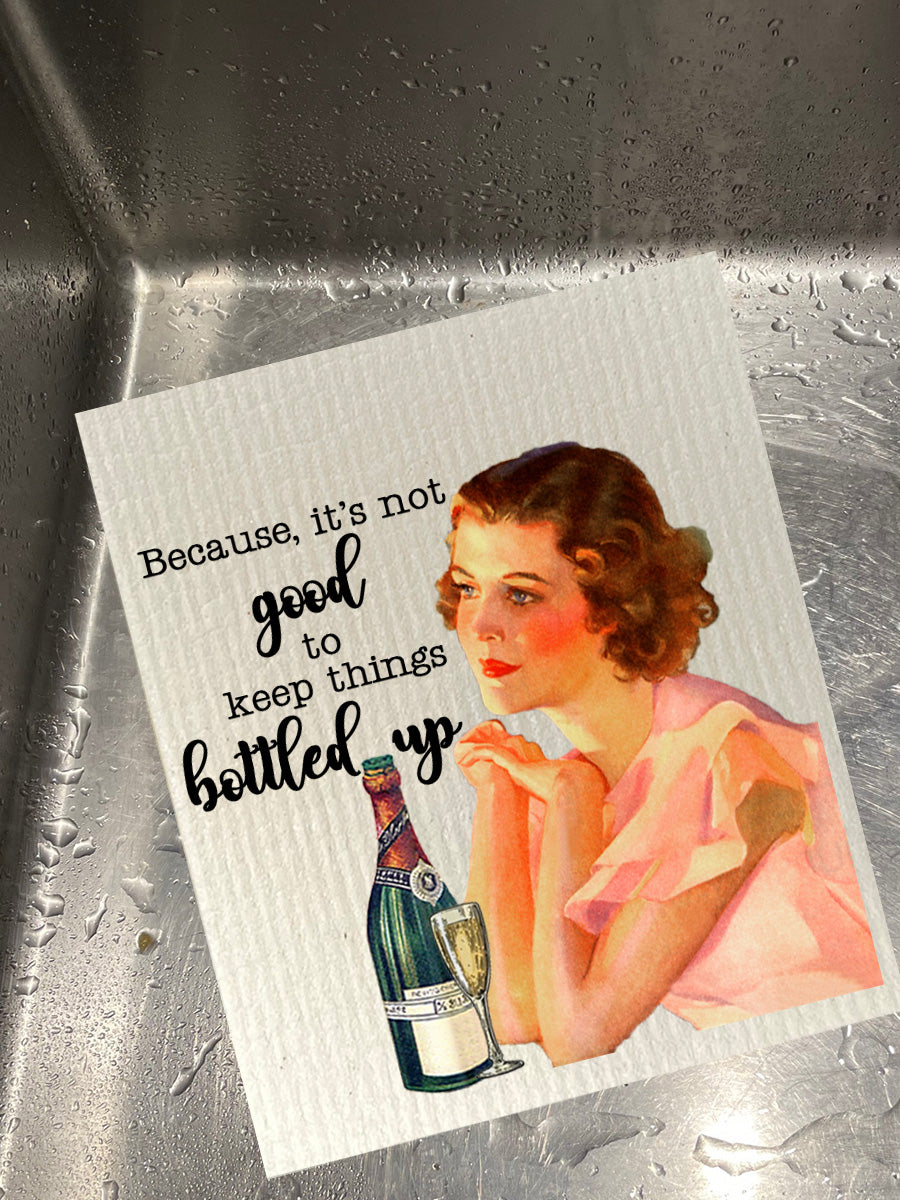 Bottled Up Bio-degradable Cellulose Dishcloth Set of 2