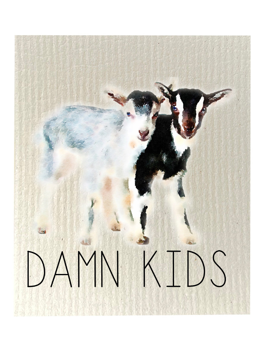 Damn Kids Dishcloth Set
