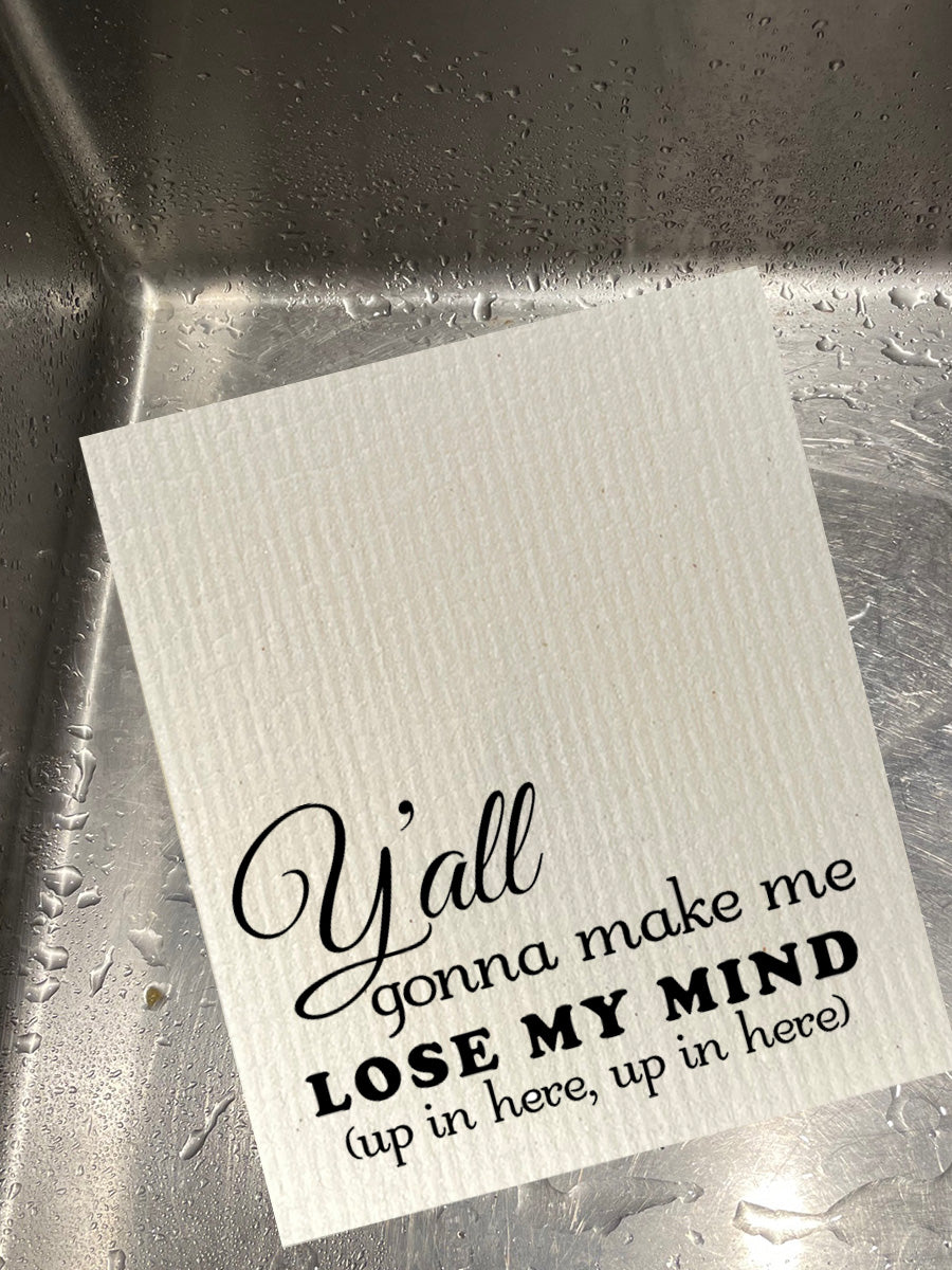 Lose My Mind Bio-degradable Cellulose Dishcloth Set of 2