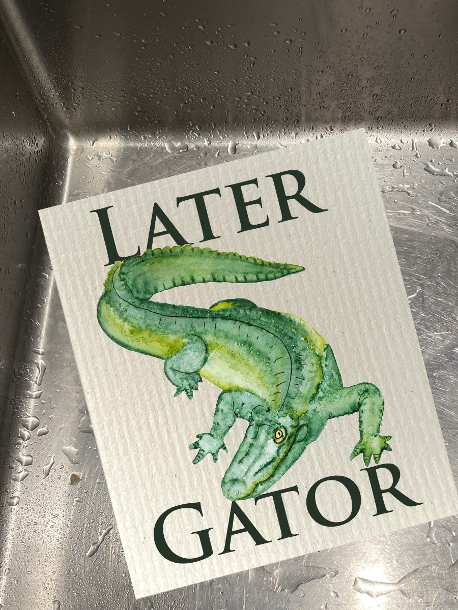 Later Gator Bio-degradable Cellulose Dishcloth Set of 2