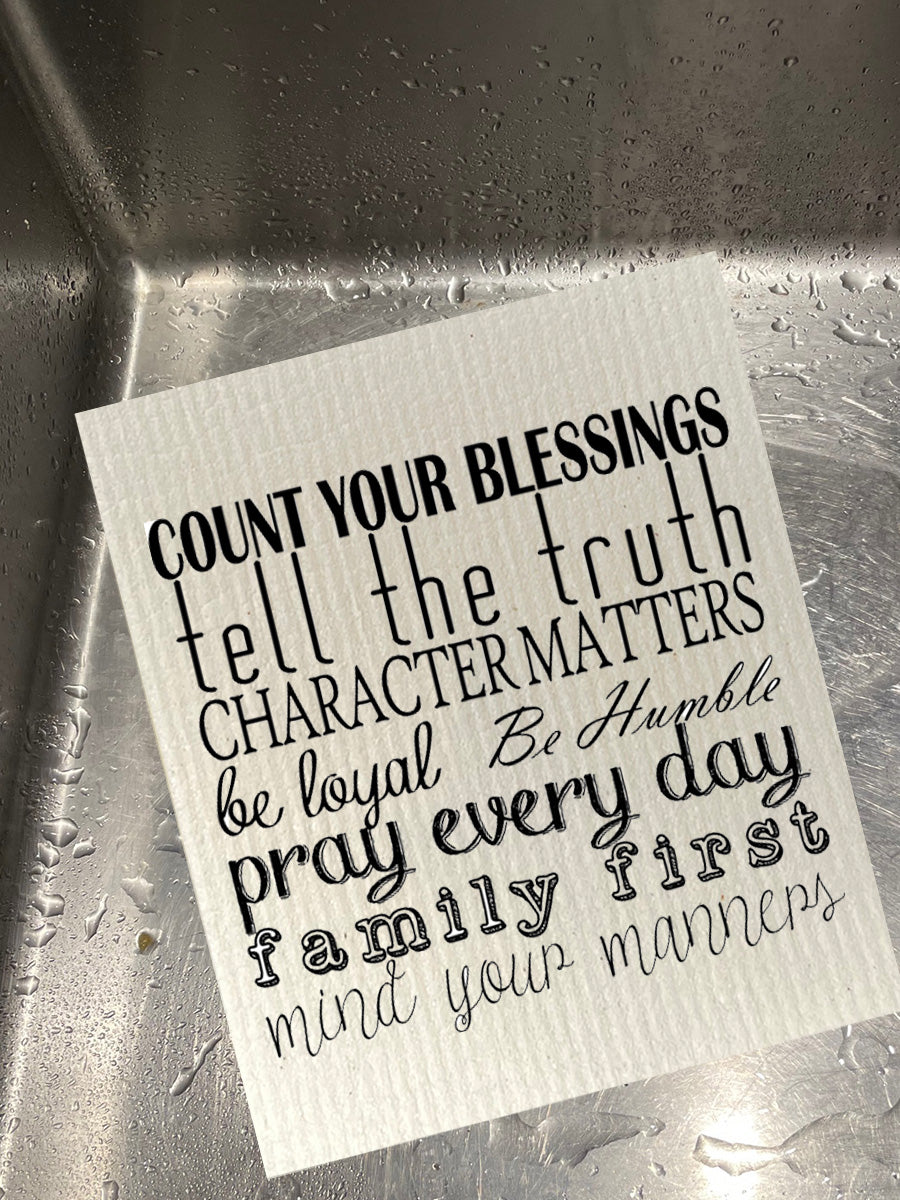 Manners Bio-degradable Cellulose Dishcloth Set of 2