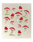 Mushroom Collage Bio-degradable Cellulose Dishcloth Set of 2