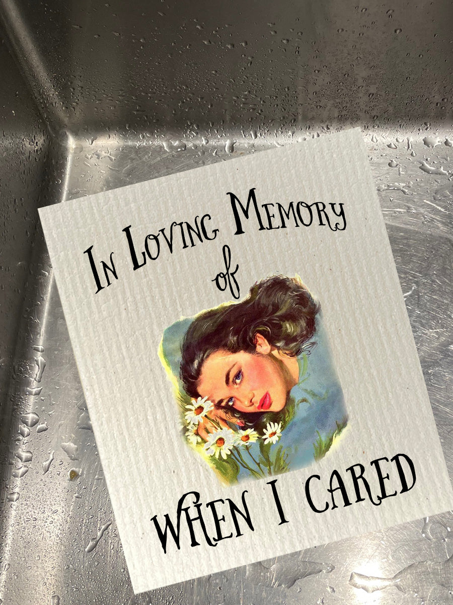 In Loving Memory Bio-degradable Cellulose Dishcloth Set of 2