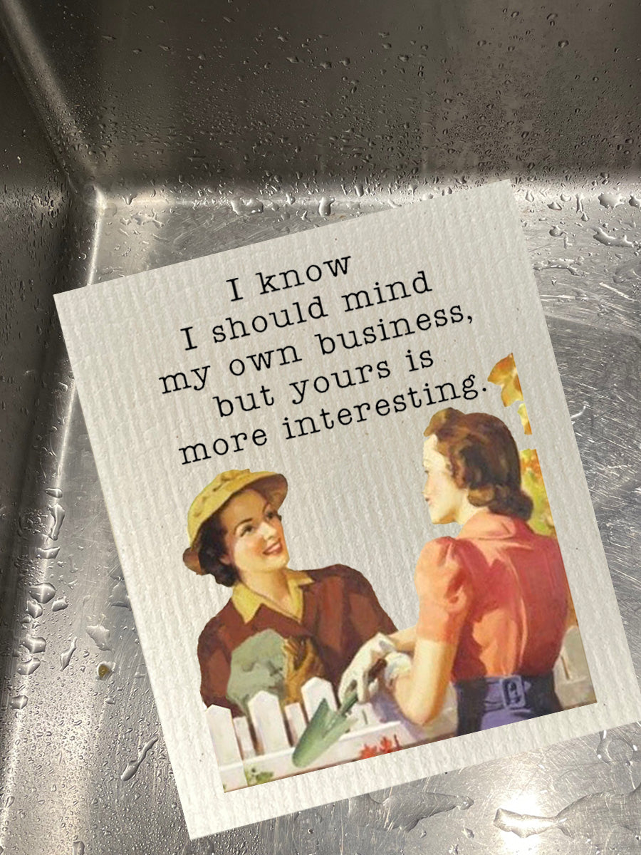Mind My Business Dishcloth Set