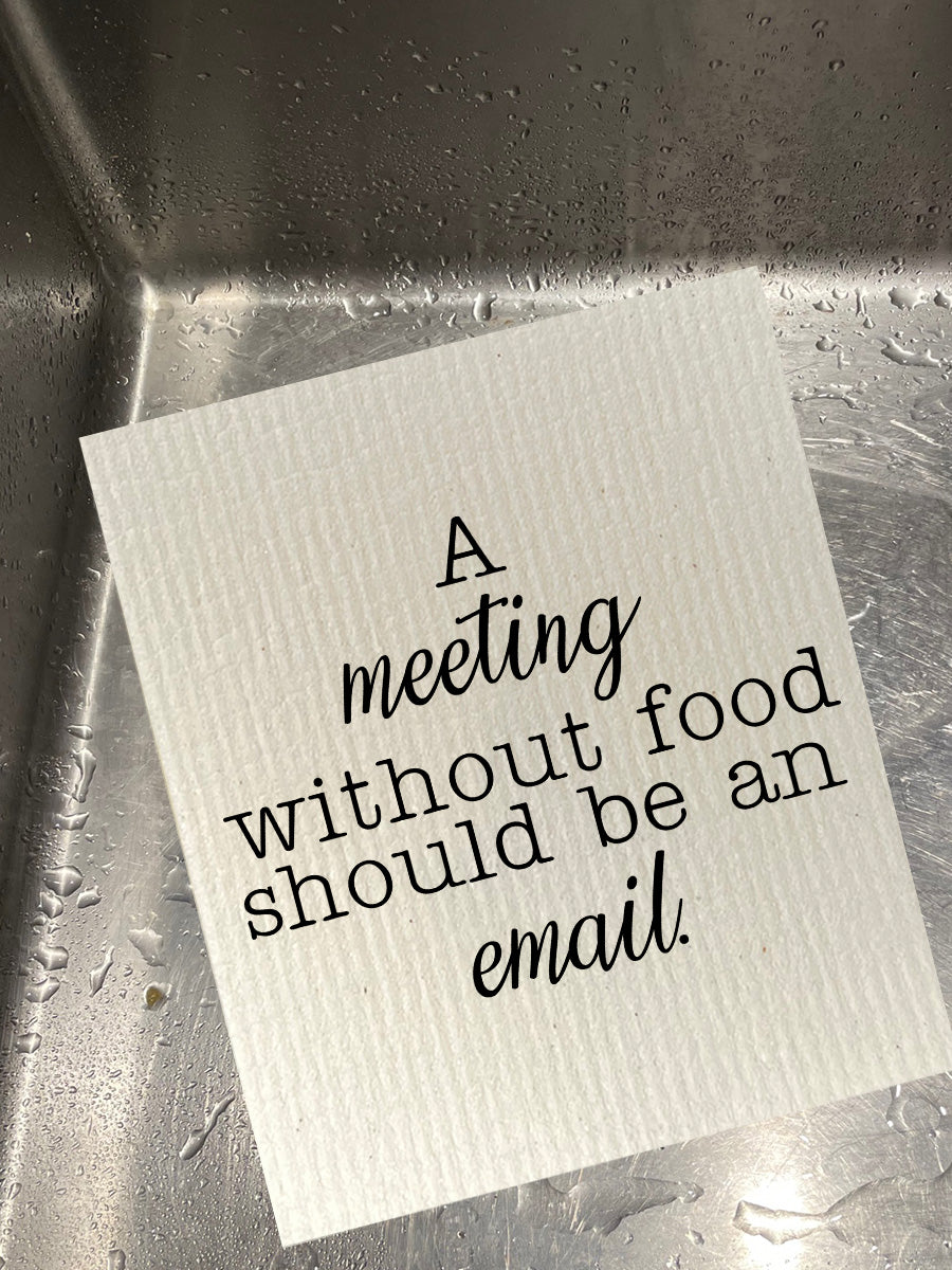 Meeting Without Food Dishcloth Set
