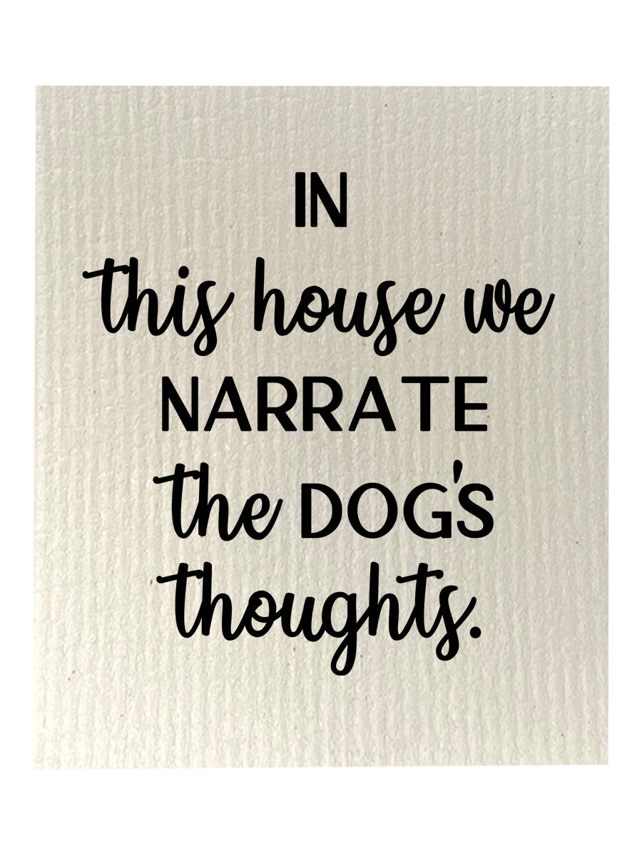 Narrate Dogs Thoughts Dishcloth Set