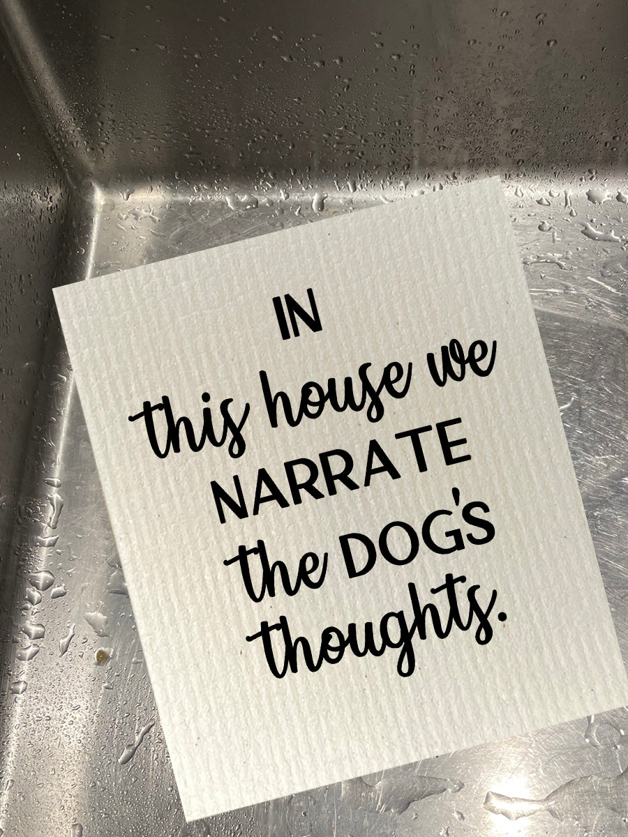 Narrate Dogs Thoughts Dishcloth Set