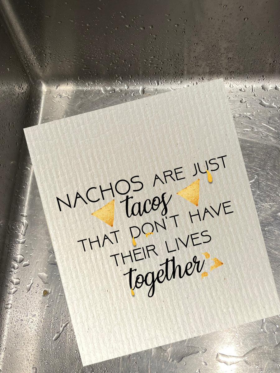 Nachos Are Just Tacos Dishcloth Set