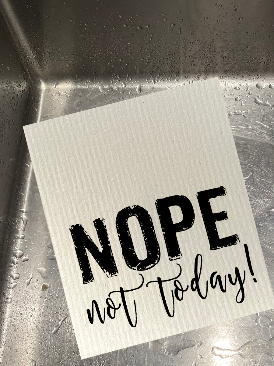Nope Not Today Dishcloth Set
