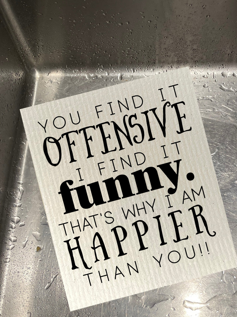 Offensive Funny Dishcloth Set