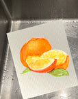 Orange Trio Bio-degradable Cellulose Dishcloth Set of 2