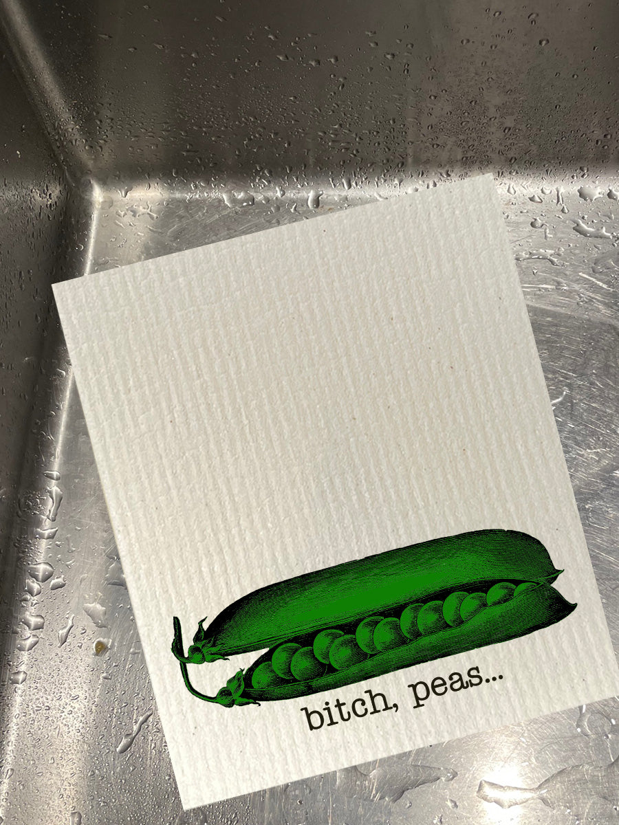 Bitch, Peas Dishcloth Set