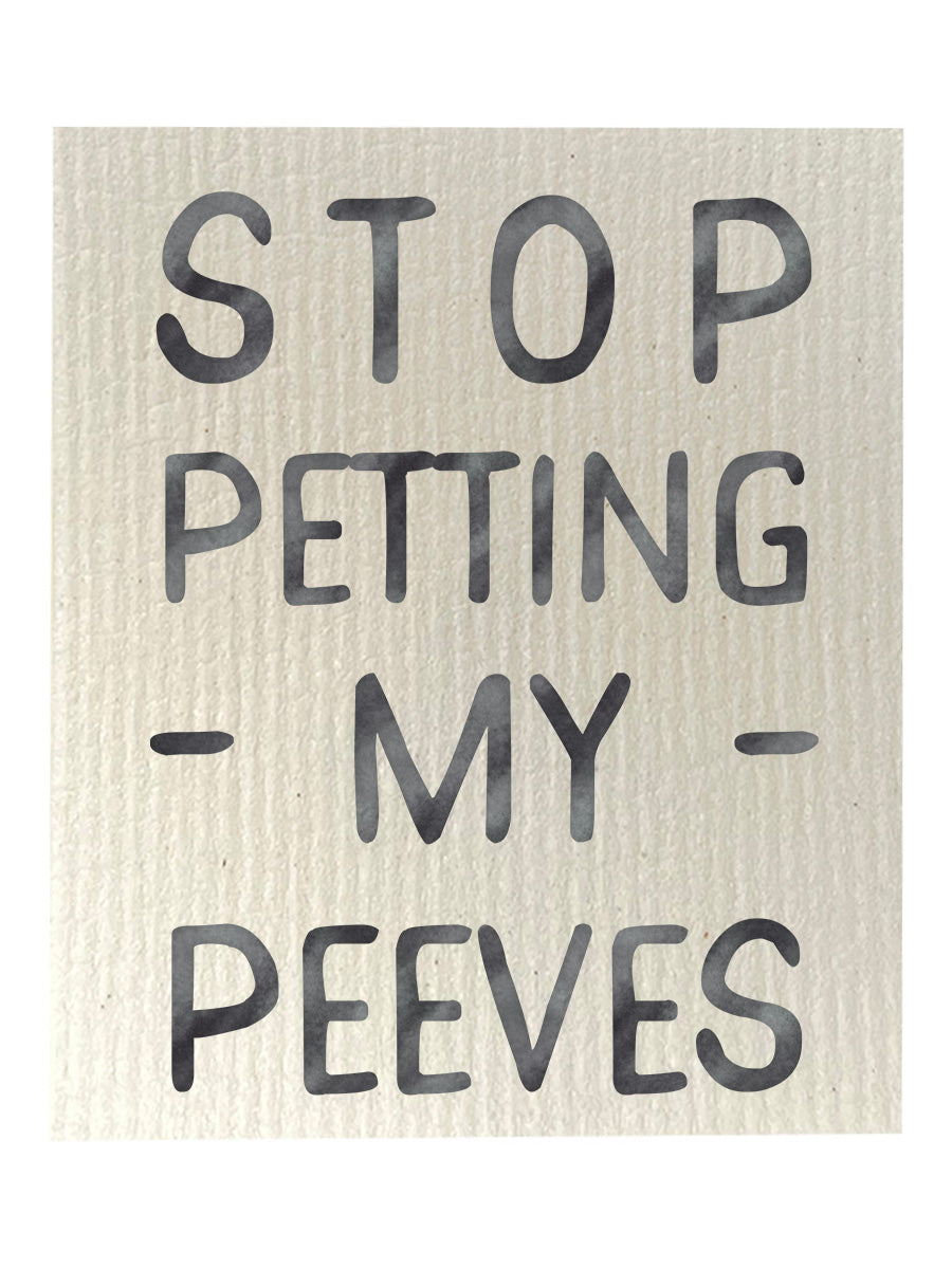 Stop Petting My Peeves Dishcloth Set
