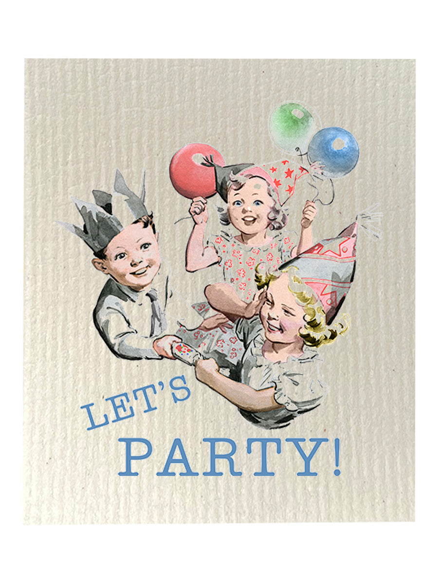 Let's Party Dishcloth Set