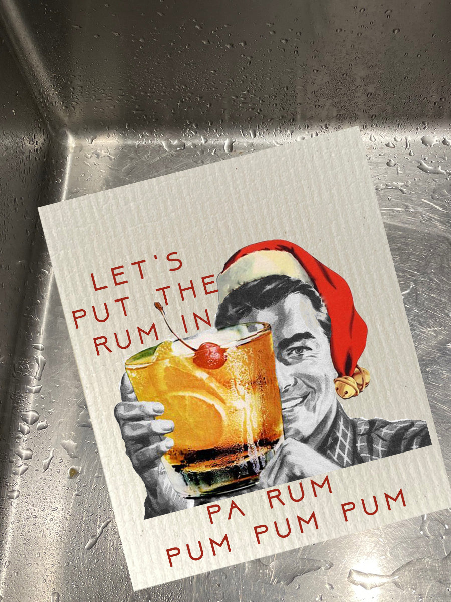 Put The Rum In Dishcloth Set