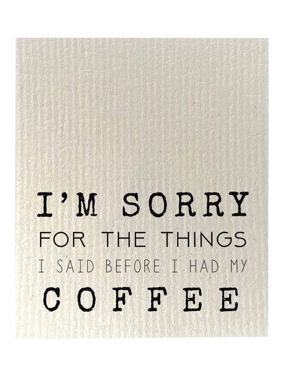 Before I Had My Coffee Dishcloth Set