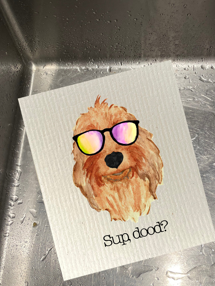 Sup Dood Red Dishcloth Set