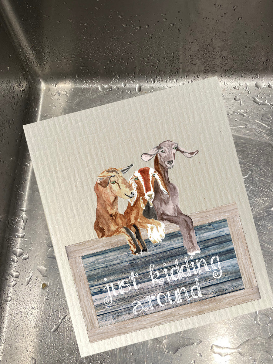 Just Kidding Around Dishcloth Set