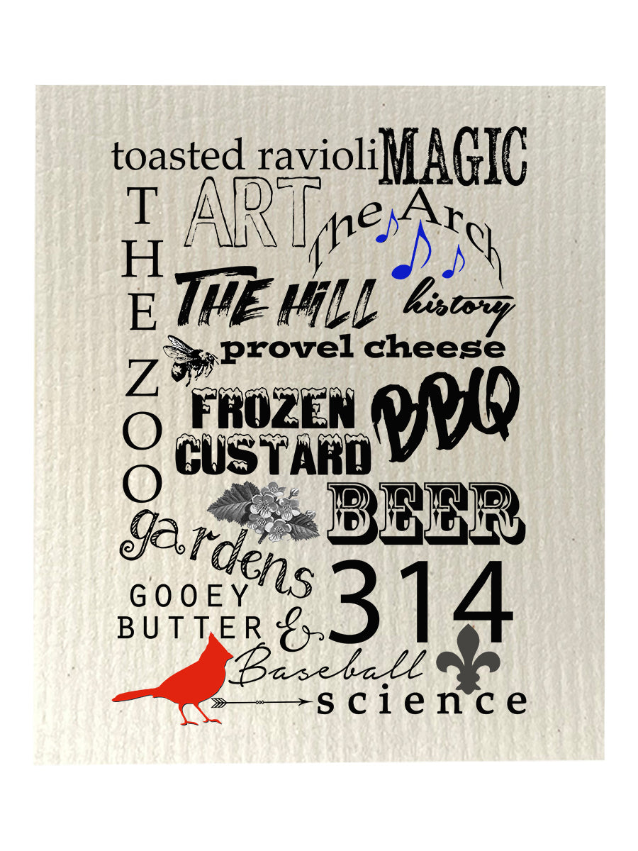 STL Collage Dishcloth Set