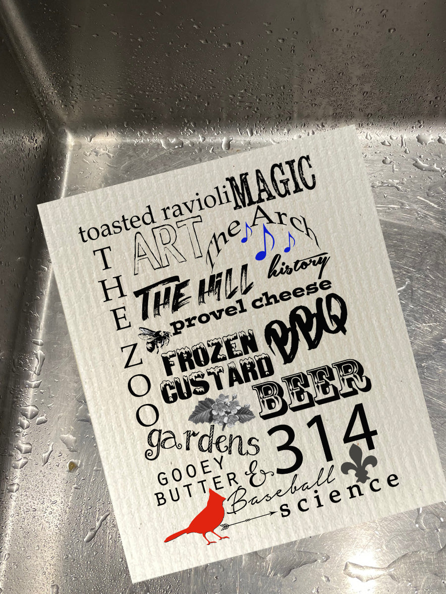 STL Collage Dishcloth Set