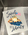 Sweet Land of Liberty -  Bio-degradable Cellulose Dishcloth Set of 2