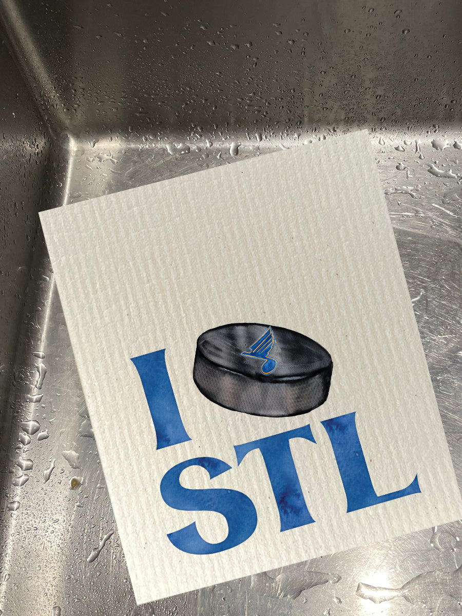 St Louis Puck Dishcloth Set