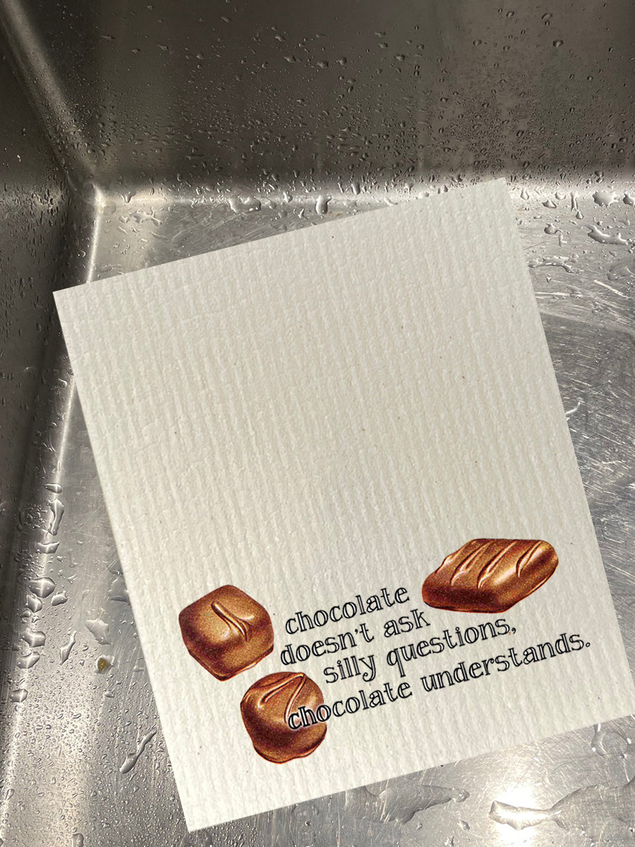 Chocolate Doesn't Ask Dishcloth Set
