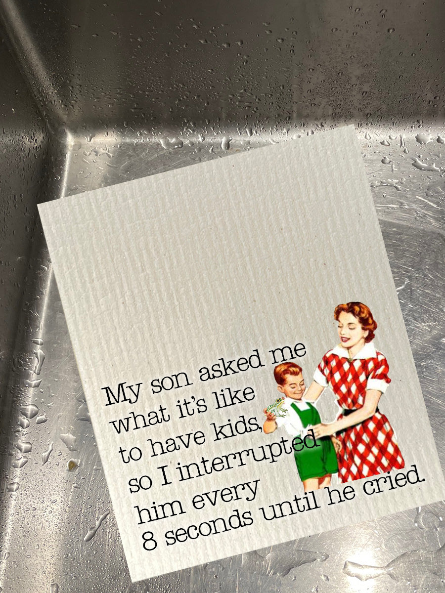 My Son Dishcloth Set