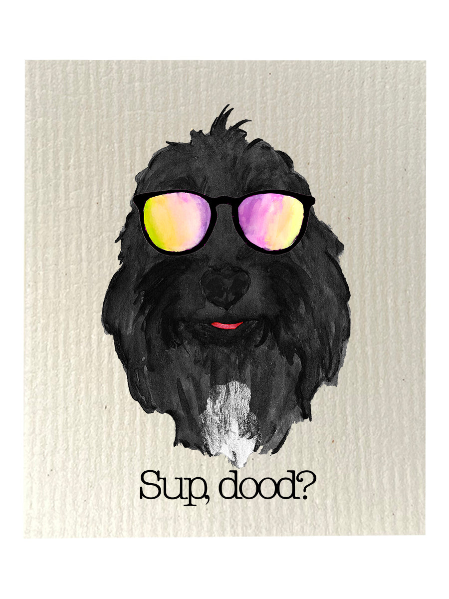 Sup Dood Black Dishcloth Set