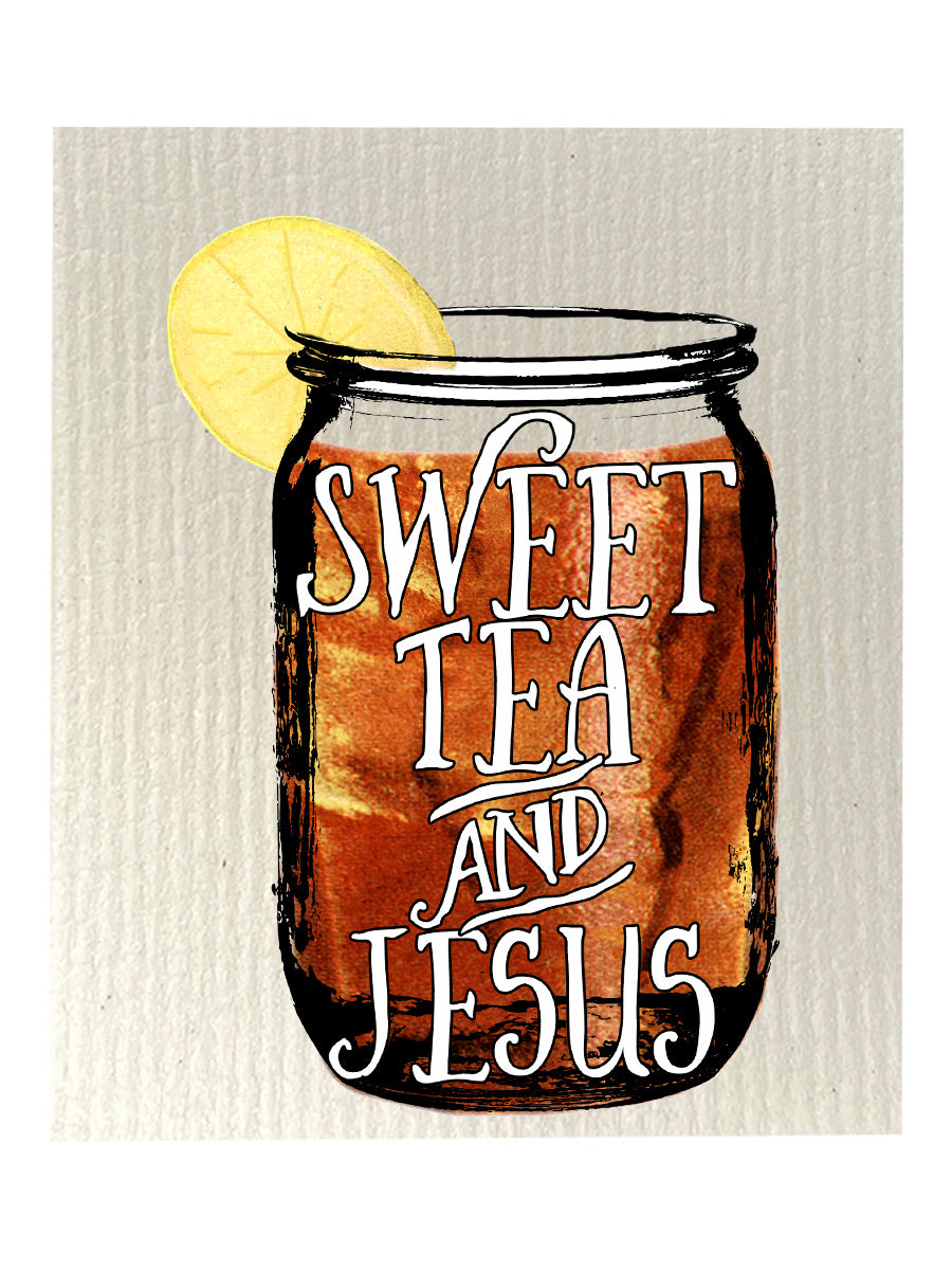 Sweet Tea And Jesus Dishcloth Set