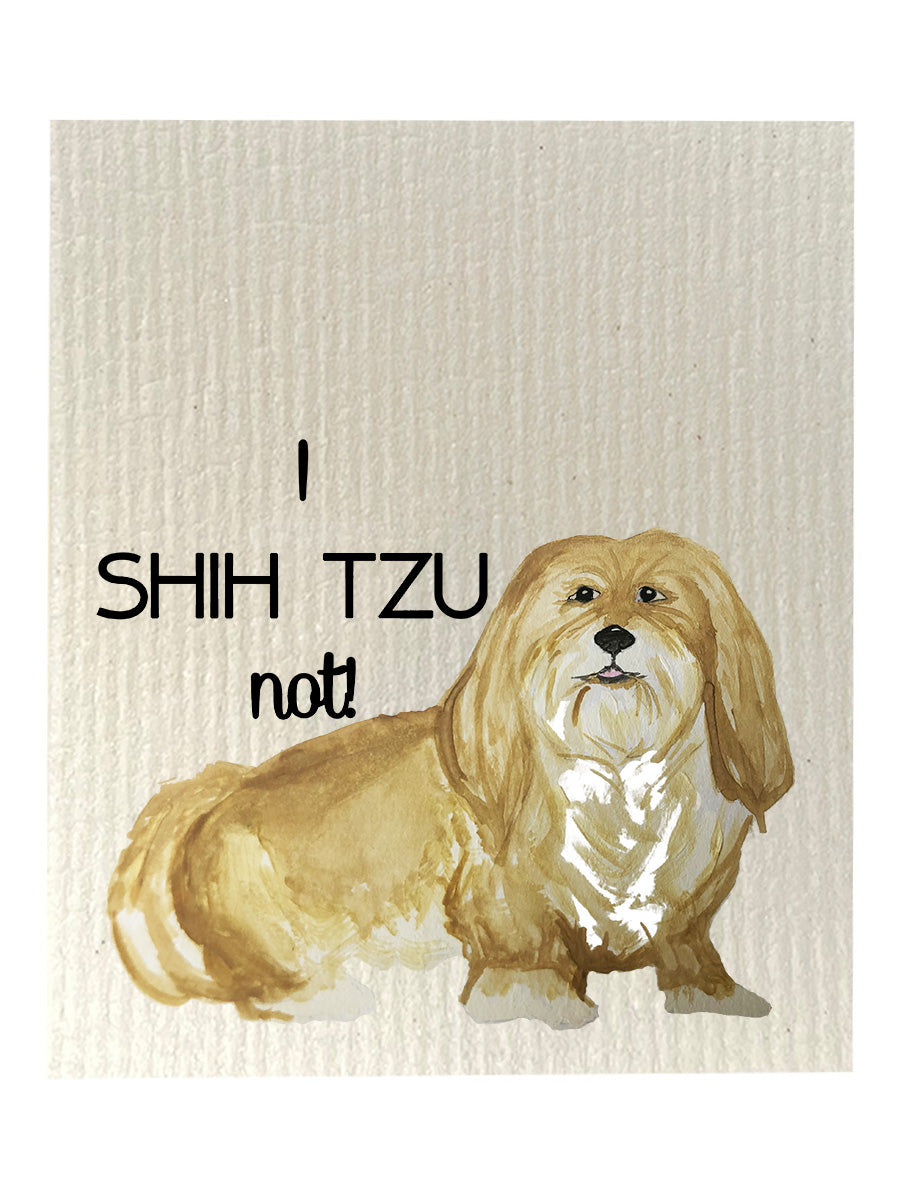 I Shih Tzu Not Dishcloth Set