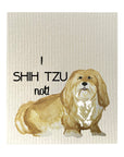 I Shih Tzu Not Bio-degradable Cellulose Dishcloth Set of 2