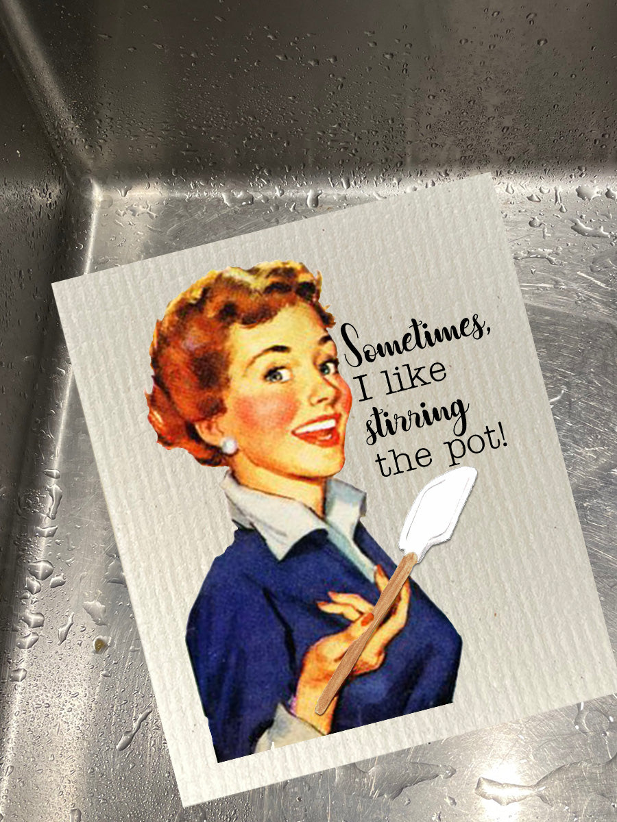 Stirring The Pot Dishcloth Set