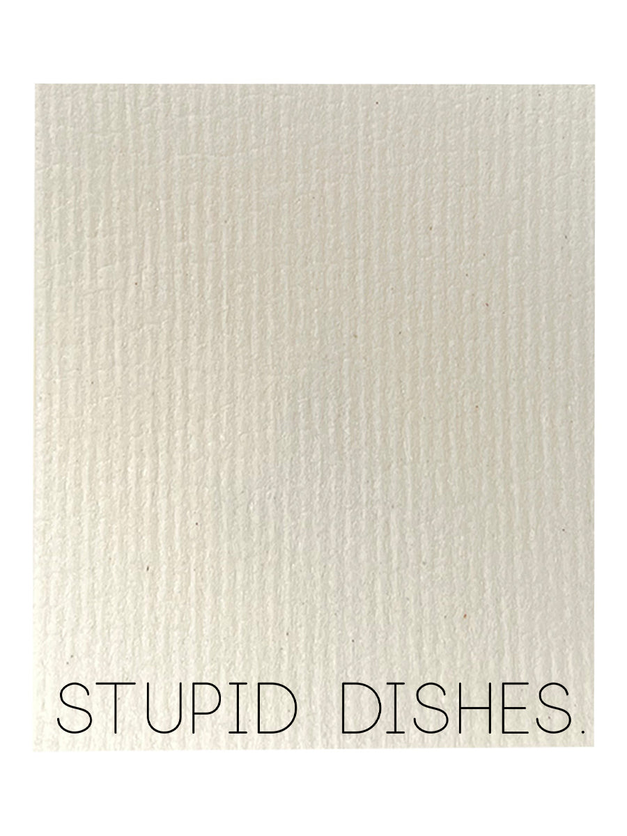 Stupid Dishes Bio-degradable Cellulose Dishcloth Set of 2