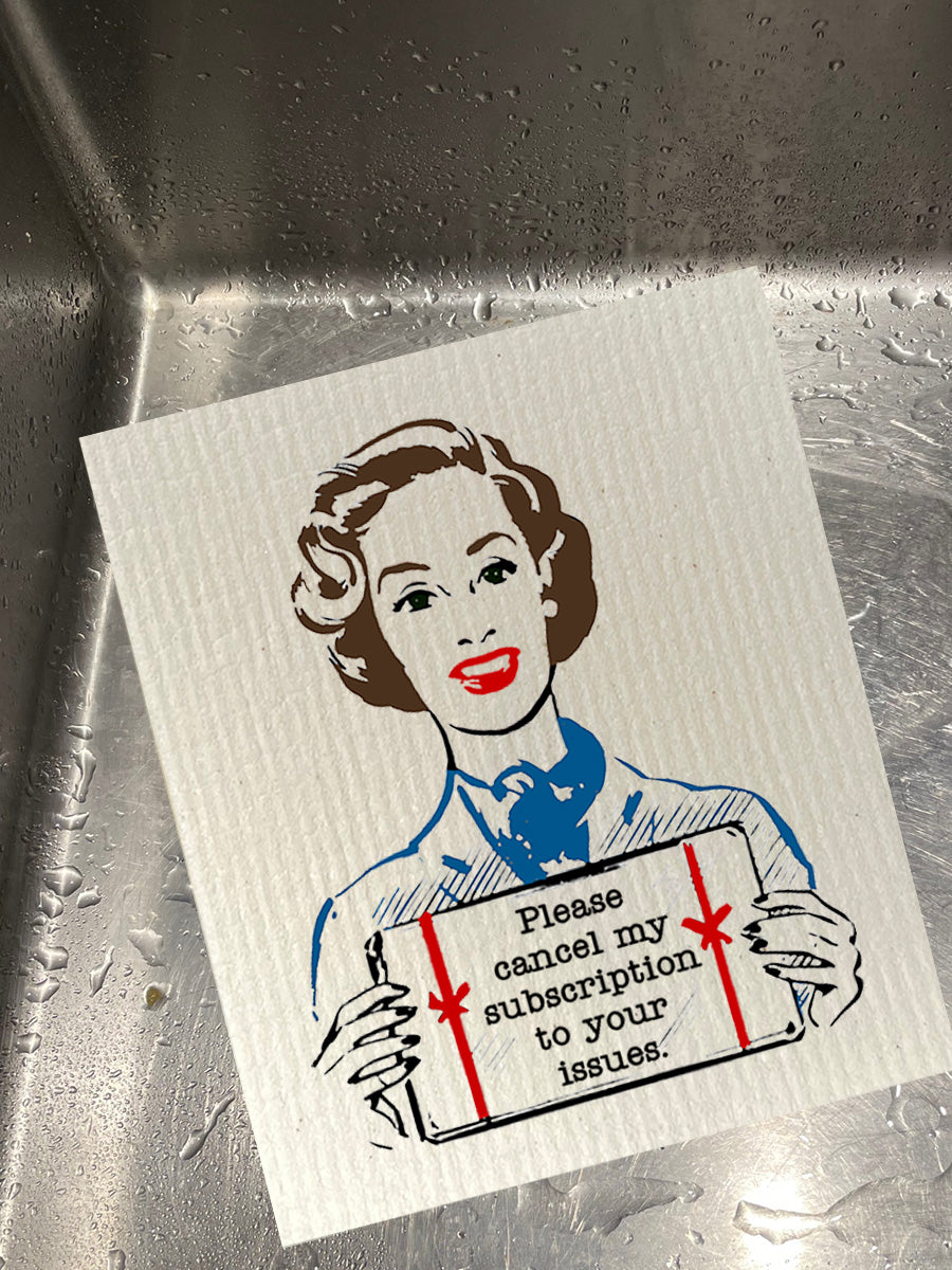 Cancel My Subscription Dishcloth Set