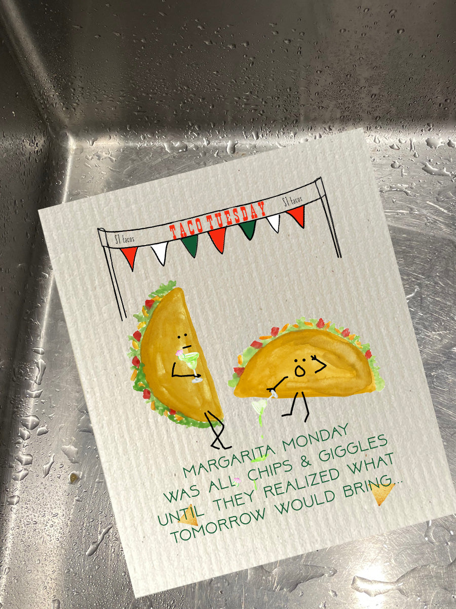 Taco Tuesday Dishcloth Set