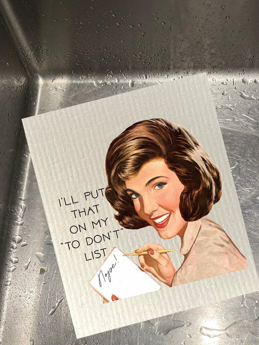 To Don't List Dishcloth Set