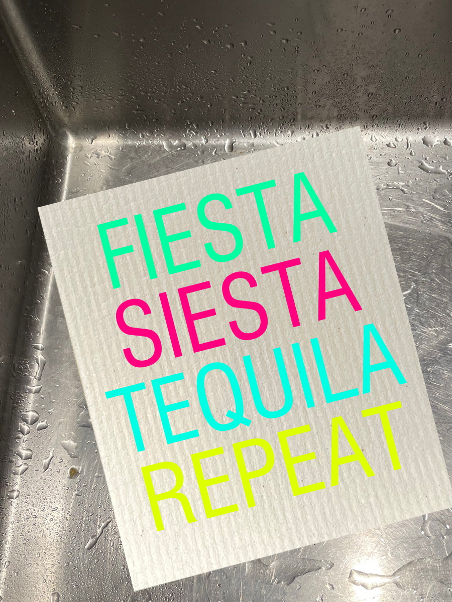 Fiesta Siesta Tequila Dishcloth Set