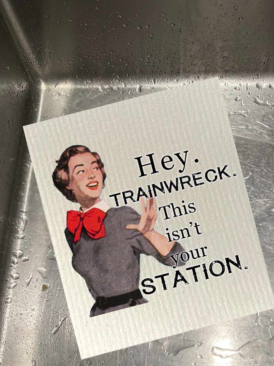 Trainwreck Dishcloth Set