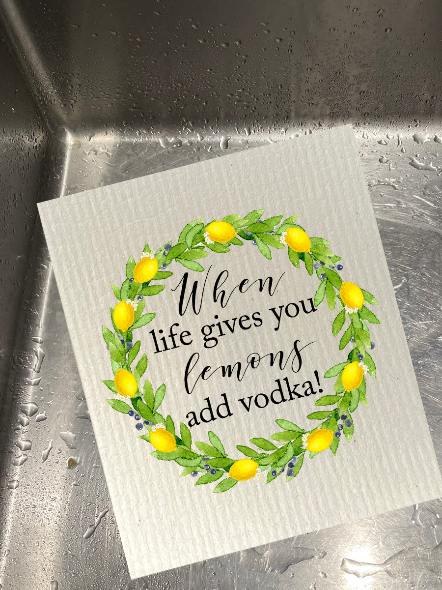 Add Vodka Bio-degradable Dishcloth Set