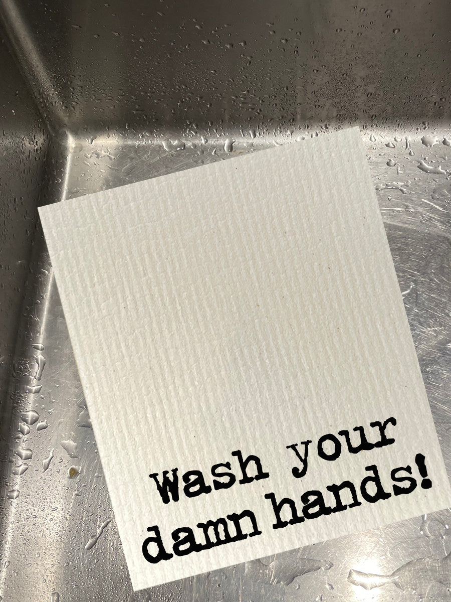 Wash Your Damn Hands Dishcloth Set
