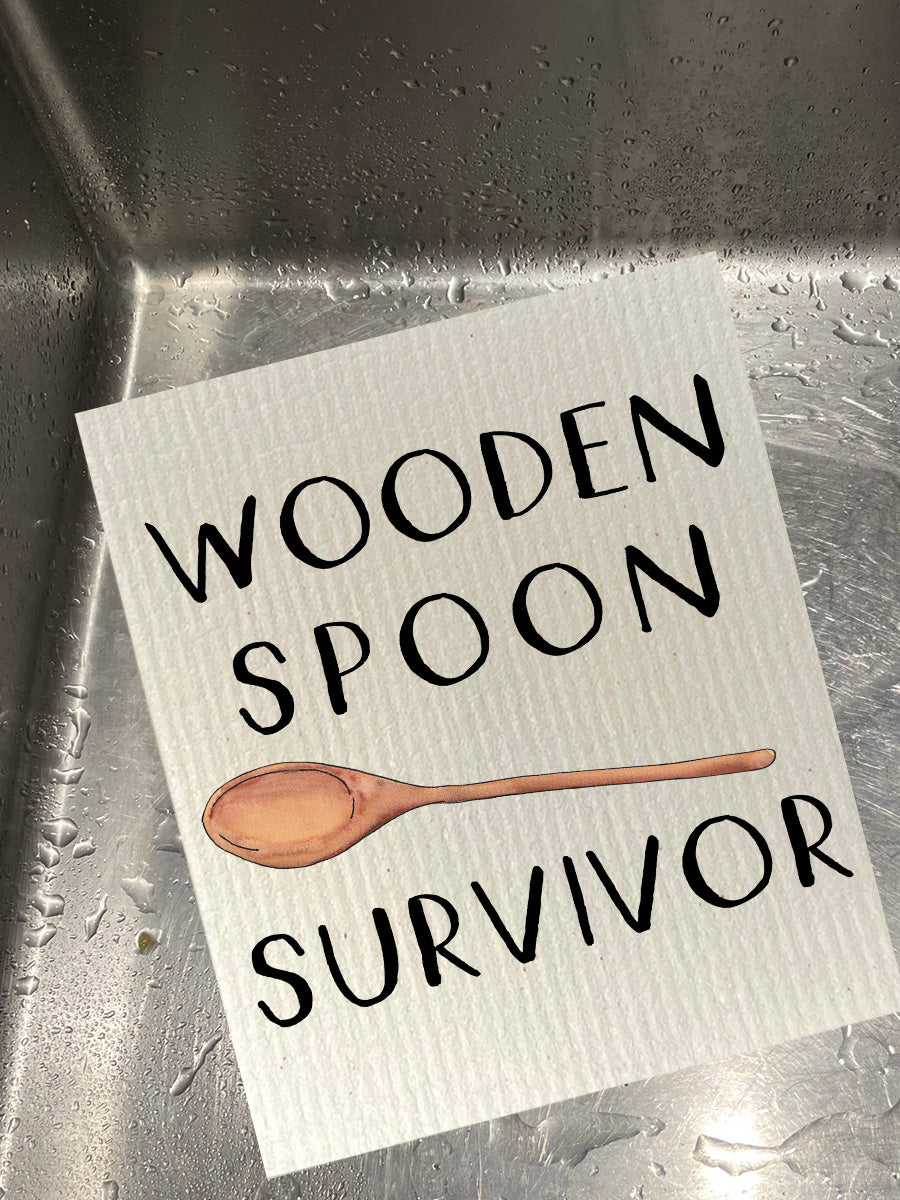 Wooden Spoon Survivor Bio-degradable Cellulose Dishcloth Set of 2